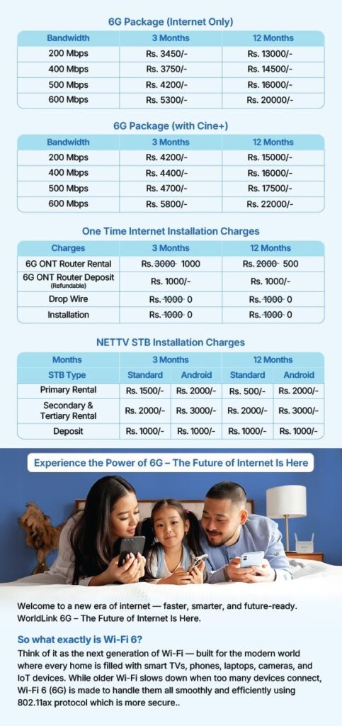 WorldLink 6G Internet Launched in Nepal: Faster, Smarter, and More Reliable Connectivity